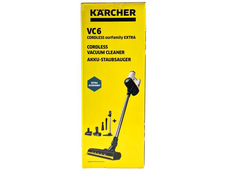 Karcher VC 6 Cordless ourFamily Extra - Escoba el&eacute;ctrica - 25.2 V - 2.5 Ah
