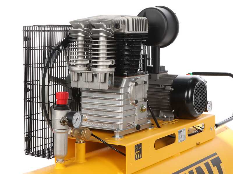 DeWalt DXCMB4T200HCE - Compresor de aire el&eacute;ctrico trif&aacute;sico de correa - Motor de 4 HP - 200 L