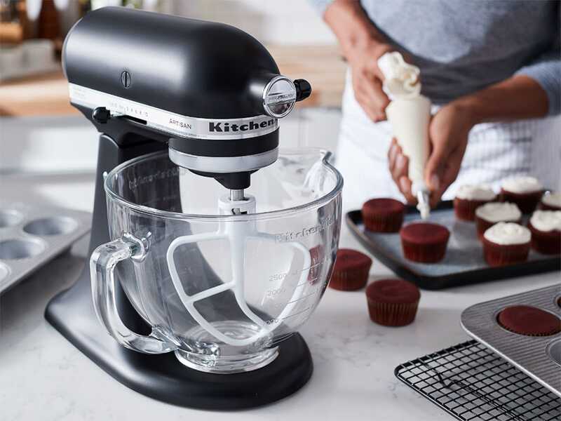 KitchenAid 5KSM5GB - Cuba de cristal de 4,7 L