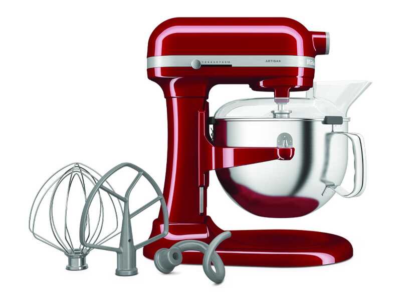 KitchenAid Artisan 5KSM60SPX-EER Rojo - Amasadora con cuba elevable