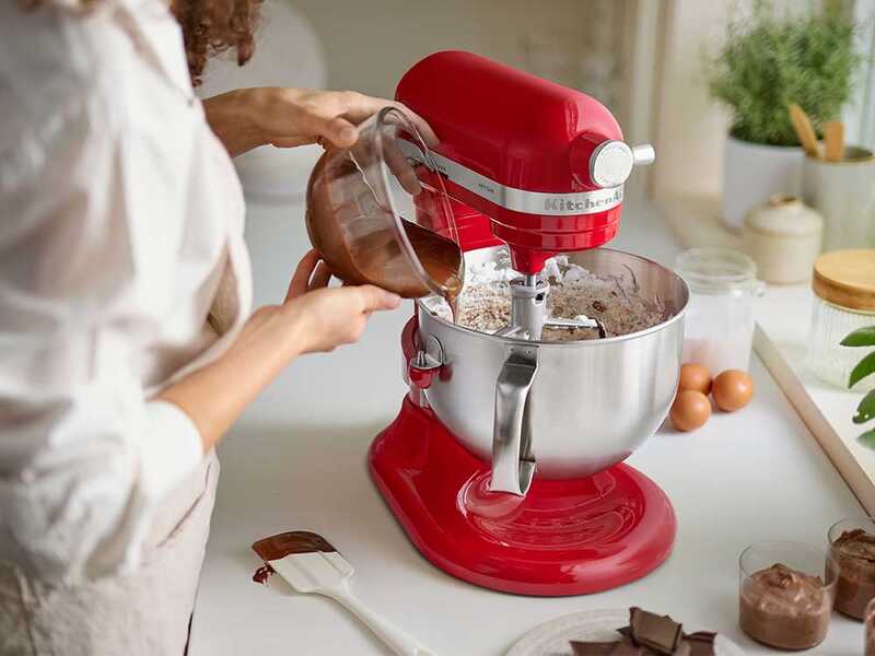 KitchenAid Artisan 5KSM60SPX-EER Rojo - Amasadora con cuba elevable