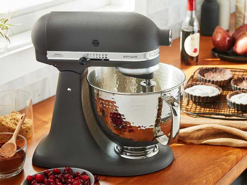 KitchenAid 5KSM5SSBHM - Cuba de acero inoxidable martillado 4,8 L - Efecto martillado