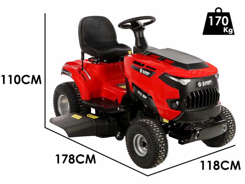 Blue Bird TR SL 86M - Tractor cortac&eacute;sped con cambio mec&aacute;nico - salida lateral y mulching