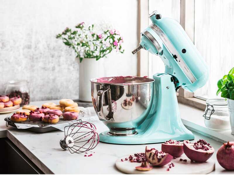 KitchenAid Artisan 5KSM125-EMI Mineral Water - Amasadora con cabeza inclinable