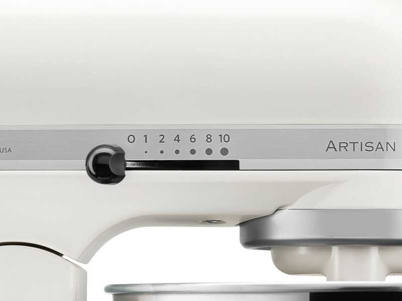 KitchenAid Artisan 5KSM125-EPL Porcelain White - Amasadora con cabeza inclinable