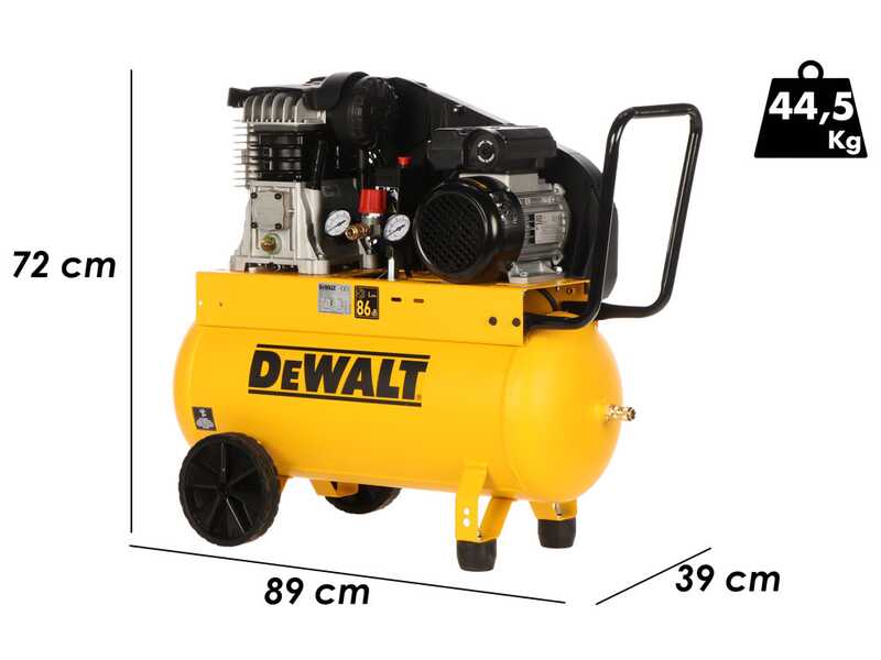 DeWalt DXCMB2M50HE - Compresor de aire el&eacute;ctrico monof&aacute;sico de correa - Motor 2 HP &ndash; 50 L