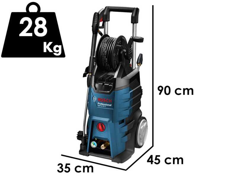 Bosch Professional GHP 5-75 X - Hidrolimpiadora de agua fr&iacute;a - 185 bar - 570 L/h