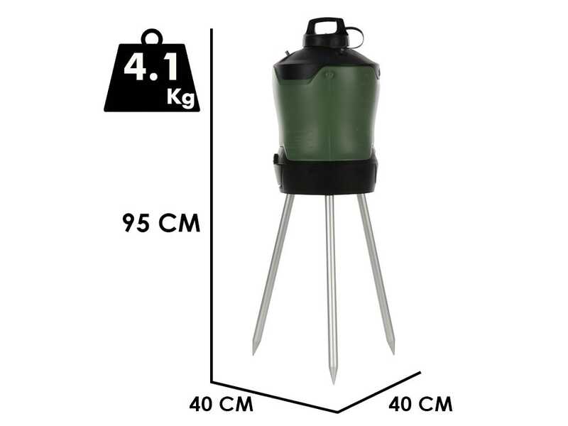 Stocker Geyser 12L - Nebulizador repelente de mosquitos para jard&iacute;n de bater&iacute;a - 12 Litros - 12V 2.5Ah
