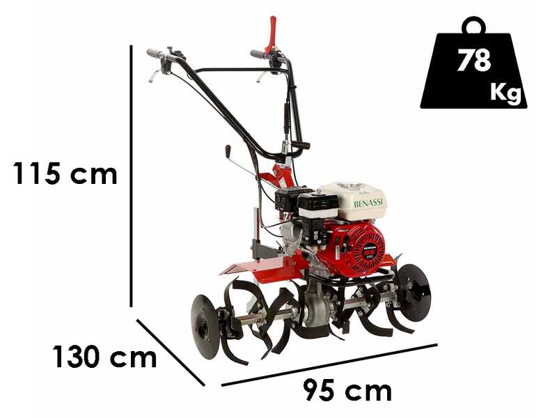 Benassi BL105H - Motoazada de gasolina 5.5 HP - Motor Honda GX160