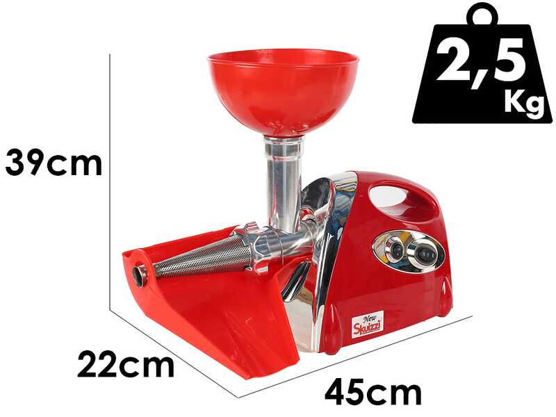 Palumbo Pavi SKUIZZI - Picadora de carne multifunci&oacute;n - Trituradora de tomate - 600W