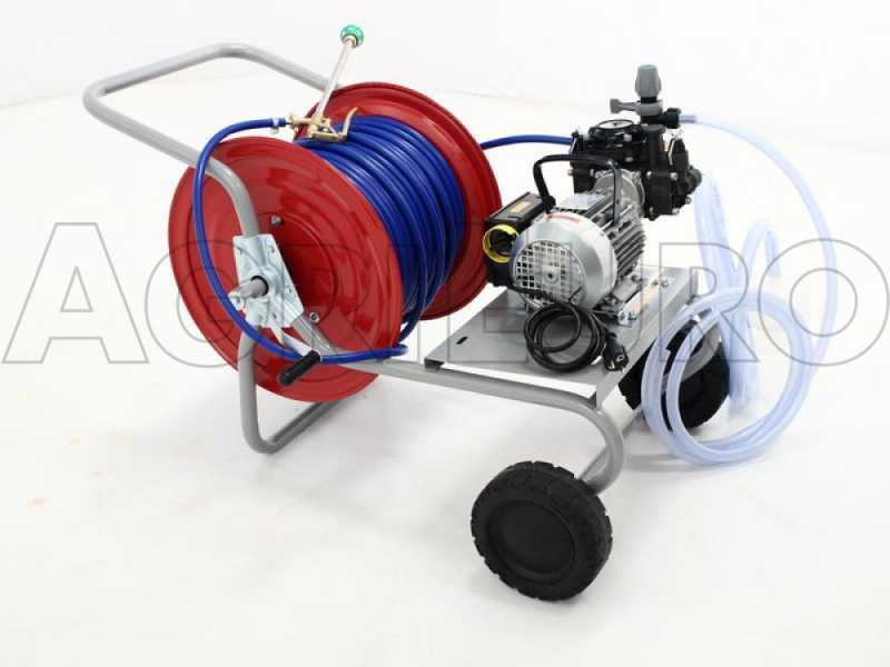 Motobomba fumigadora el&eacute;ctrica con carro - Bomba Comet MC 20/20 - Motor el&eacute;ctrico