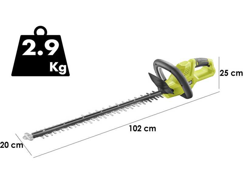 Ryobi RY36HT60A-0 - Cortasetos de bater&iacute;a 36 V - Cuchilla de 60 cm - BATER&Iacute;A Y CARGADOR NO EST&Aacute;N INCLUIDOS