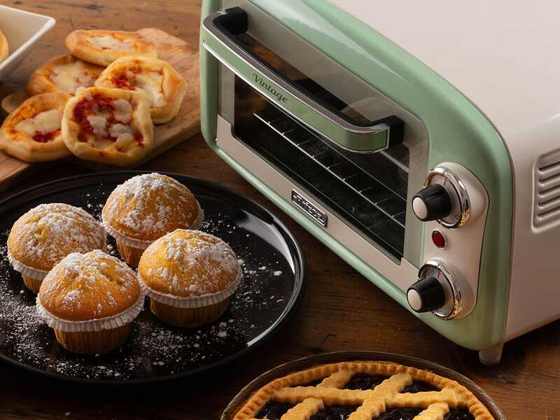 Ariete Vintage Verde - Horno el&eacute;ctrico est&aacute;tico - 10L 800W