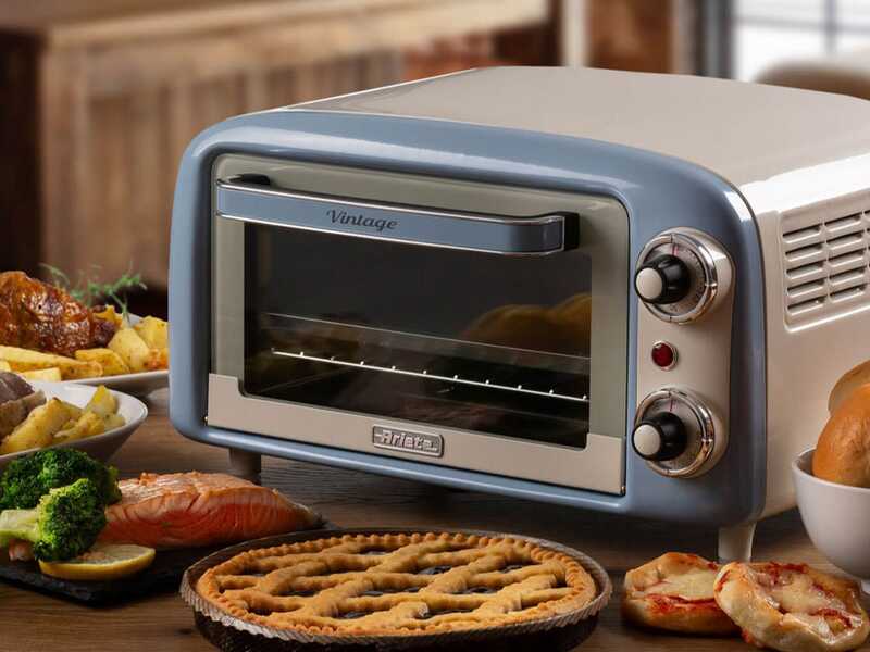 Ariete Vintage Celeste - Horno el&eacute;ctrico est&aacute;tico - 10L 800W