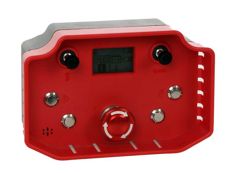 Blue Bird FM 24-65 - Robot desbrozador de orugas h&iacute;brido (de gasolina + bater&iacute;a) - Control remoto