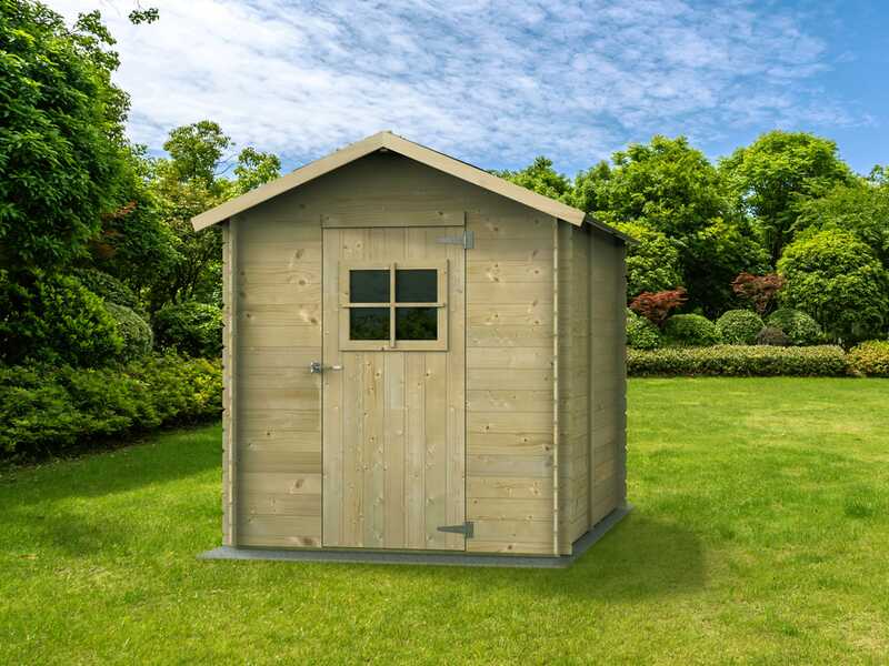 Alce Gaeta 178x218 - Caseta de jard&iacute;n de madera - Con ventana delantera - Gaeta 178x218x205 cm