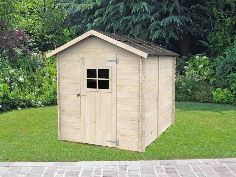 Alce Gaeta 178x218 - Caseta de jard&iacute;n de madera - Con ventana delantera - Gaeta 178x218x205 cm