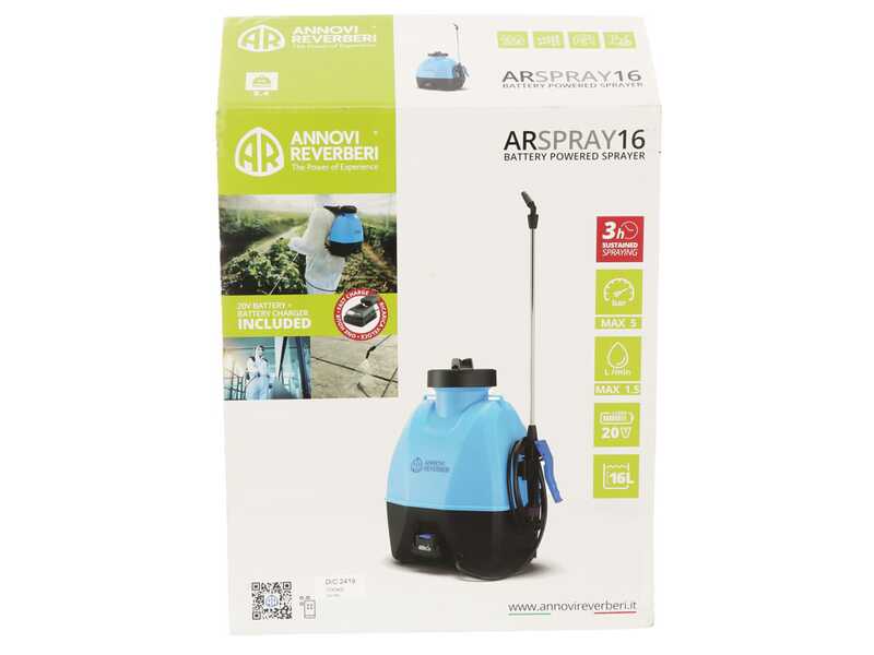 Annovi Reverberi AR Spray 16 - Pulverizador de mochila de bater&iacute;a - 16 litros