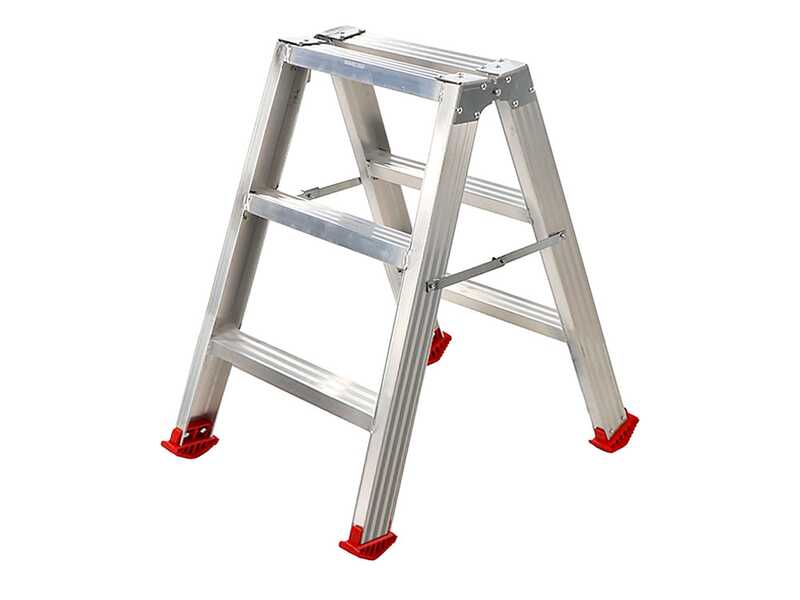 Escalera doble de aluminio 1031, 2x3 pelda&ntilde;os, 0,72 m