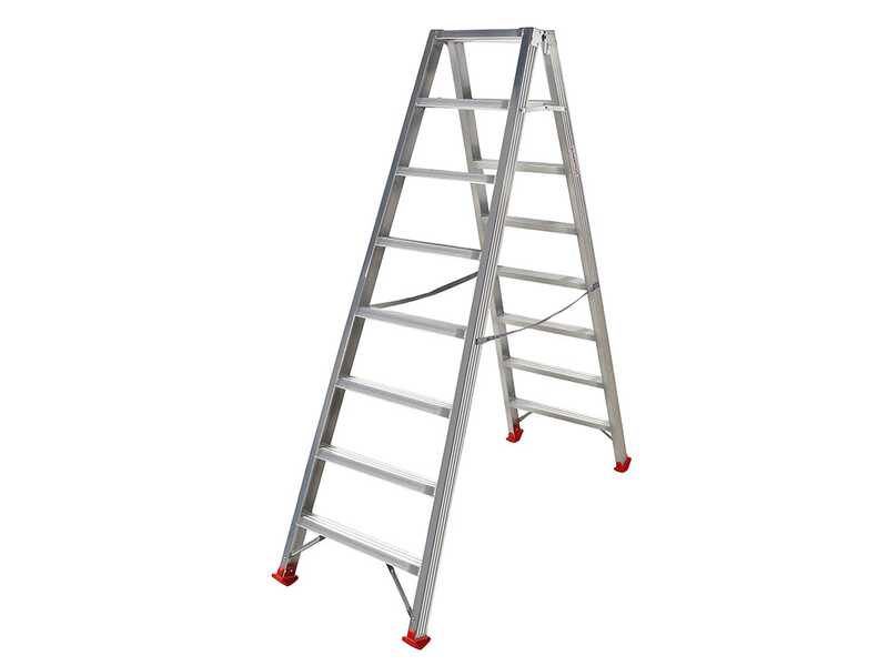 Escalera doble de aluminio 1031, 2x8 pelda&ntilde;os, 1,88 m