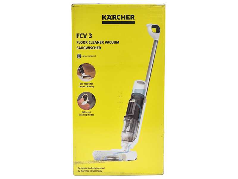 Karcher FCV 3 - Fregadora de baterías - 3 en 1: lava, seca y aspira