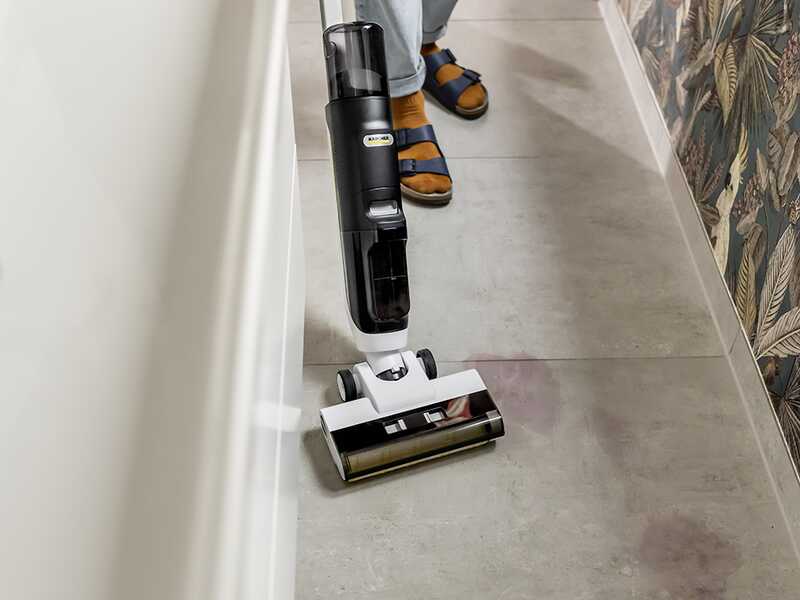 Karcher FCV 3 - Fregadora de baterías - 3 en 1: lava, seca y aspira