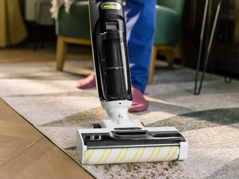 Karcher FCV 4 - Fregadora de bater&iacute;as - 3 en 1: lava, seca y aspira