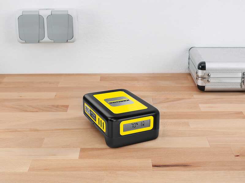 Karcher AD 2 Battery - Aspirador de cenizas con bid&oacute;n - Dep&oacute;sito de metal de 14 L - 18 V/2,5 Ah