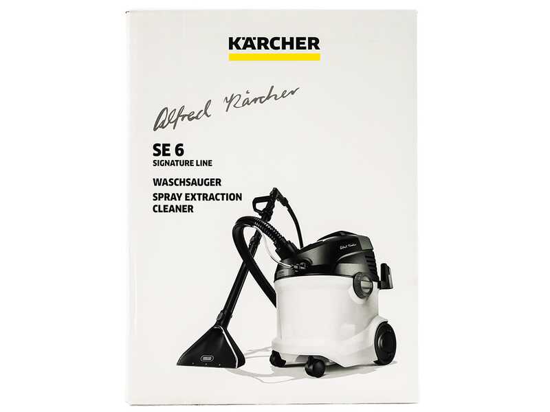 Karcher SE 6 Signature Line - Lavamoquetas - Aspirador de l&iacute;quidos - Bid&oacute;n agua limpia y sucia 4 L - 1000 W