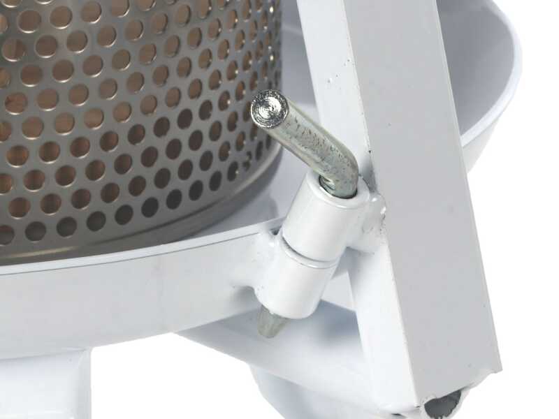 Enotecnica Pillan - Prensa de tornillo para fruta y verdura 9L - Jaula de acero inoxidable