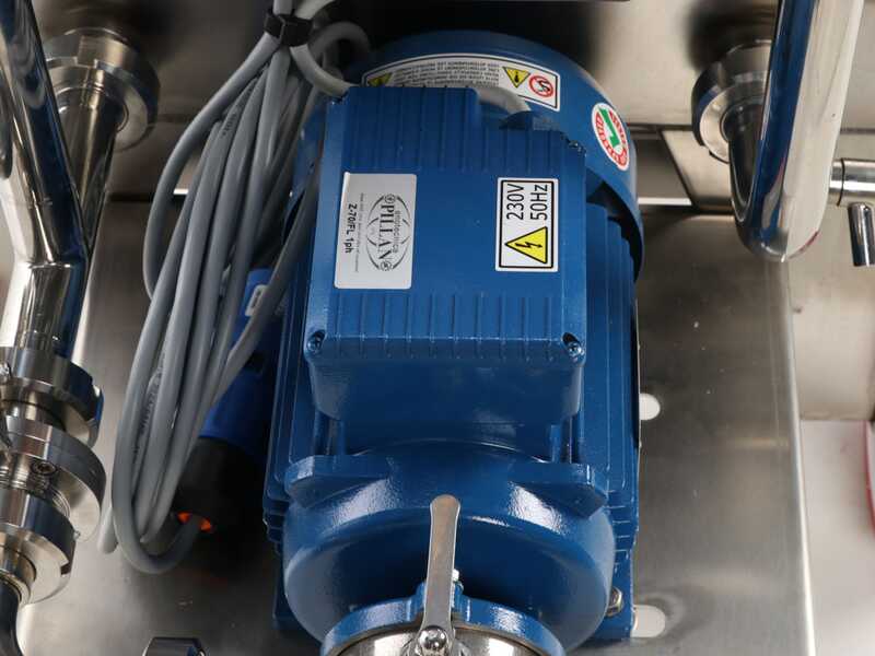 Enotecnica Pillan FC43 - Filtro profesional de 30 cartones de 40x40 cm - Bastidor y bomba de acero INOX