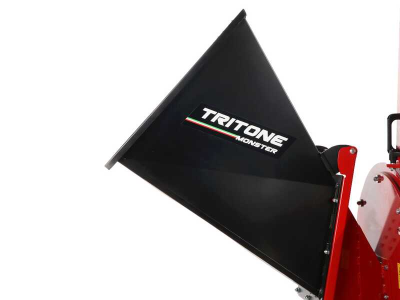 Ceccato Tritone Monster - Biotrituradora de gasolina con ruedas - Motor Honda GX390