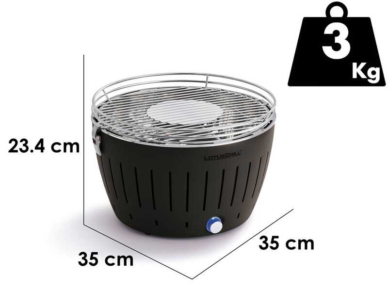 LotusGrill LG G34 U - Barbacoa port&aacute;til para exteriores - Antracita
