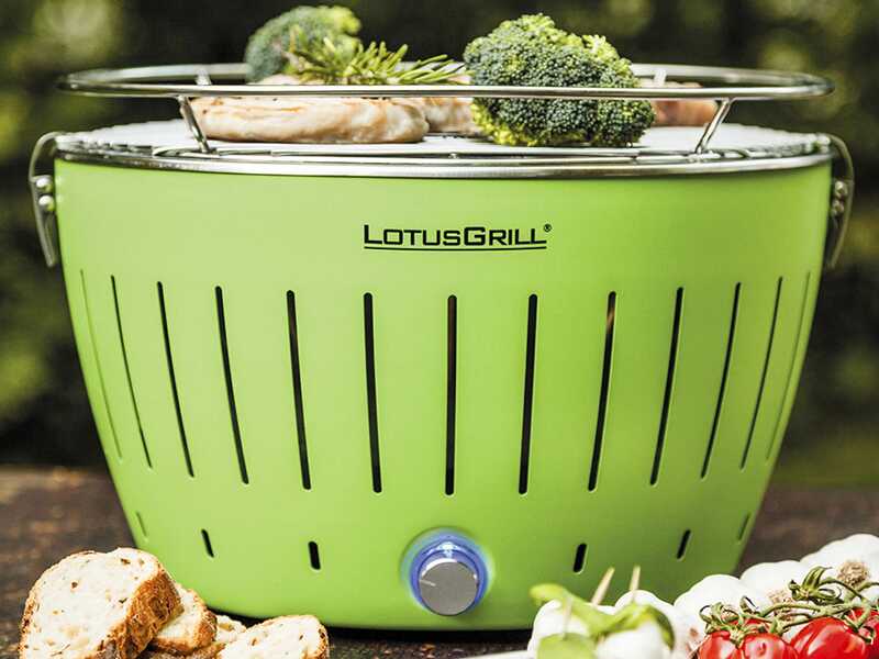 LotusGrill LG G34 U GR - Barbacoa port&aacute;til para exteriores - Verde
