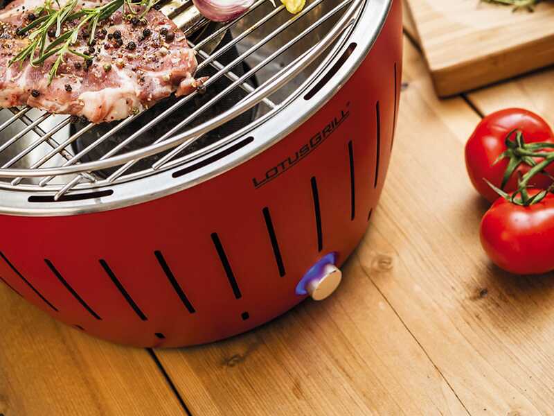 LotusGrill LG G34 U RD - Barbacoa port&aacute;til para exteriores - Roja
