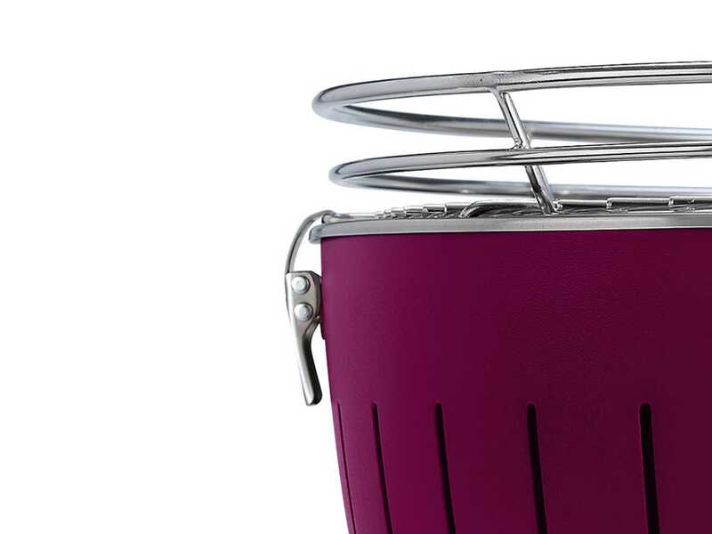 LotusGrill LG G435 U PU - Barbacoa port&aacute;til para exteriores XL - Morada