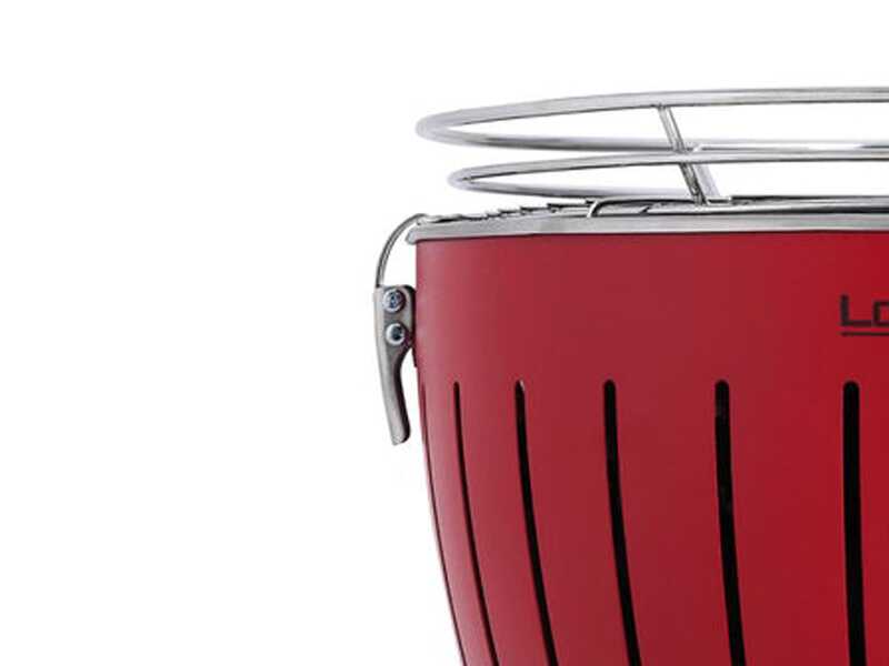 LotusGrill LG G28 U RD - Barbacoa port&aacute;til para exteriores Mini - Roja