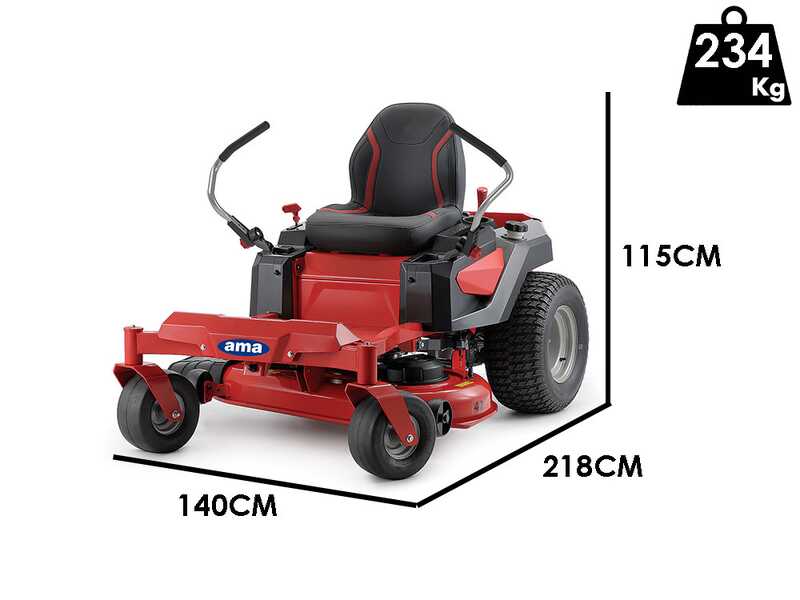 Ama Z TURN ZTR107H - Tractor cortac&eacute;sped profesional de radio cero - Salida lateral - Motor de 546 cc