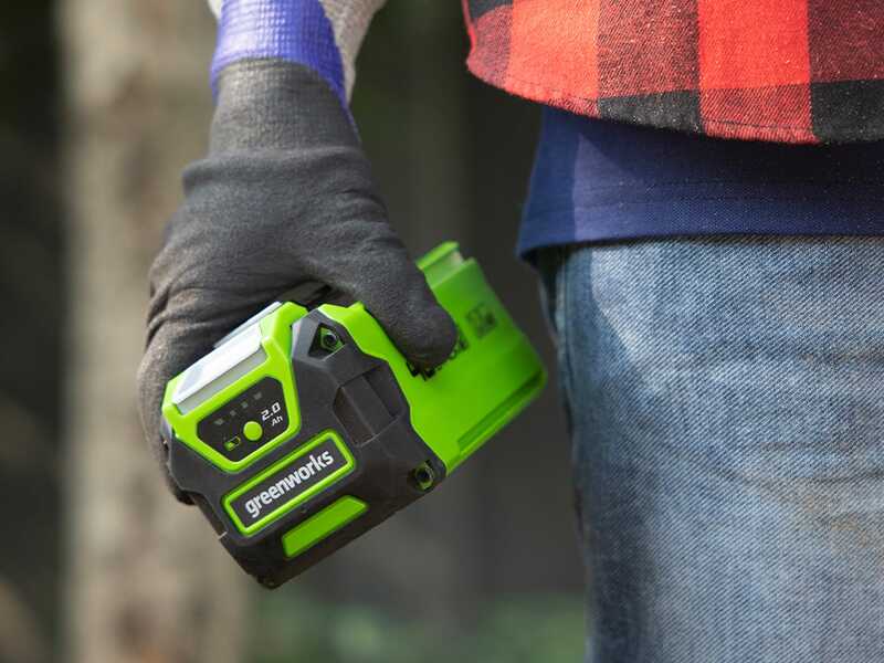 Greenworks PH40B01-01 - Cortasetos el&eacute;ctrico con p&eacute;rtiga telesc&oacute;pica orientable - 40 V/2 Ah