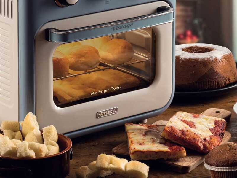 Ariete Vintage Azul - Freidora de aire y horno eléctrico 16L