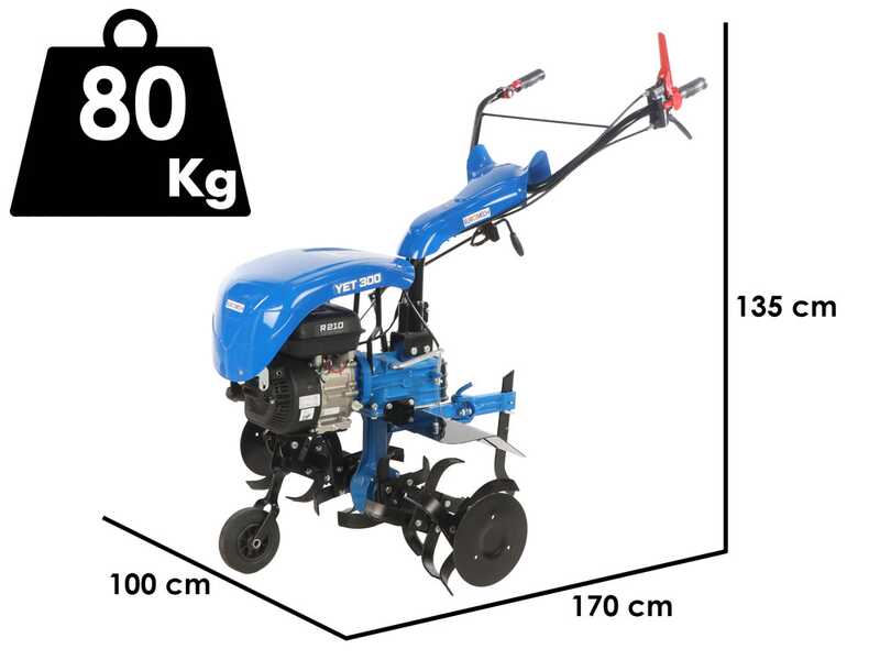 EuroMech YET 300 - Motoazada de gasolina - 7 HP - Yagmur R210