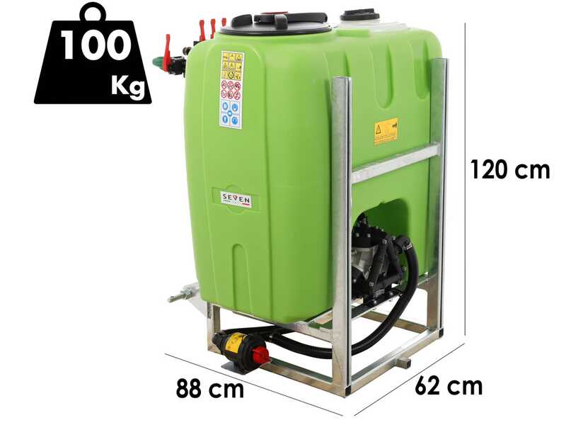 Seven Italy 300L - Pulverizador suspendido para tractor - Bomba Comet BP 75