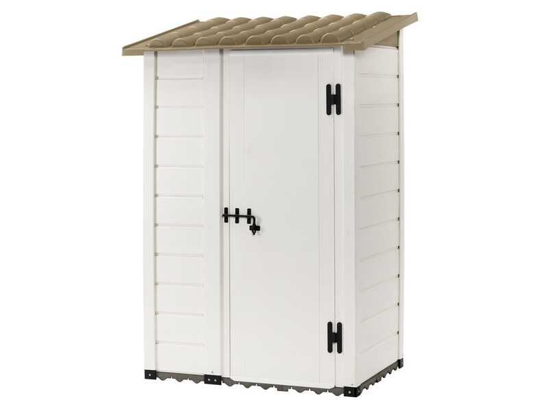 Garofalo Tuscany 100 - Caseta de jard&iacute;n - Con puerta descentrada - 122,5 x 82,5 x 201 cm