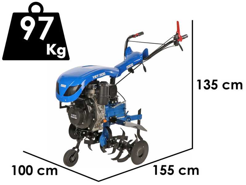 EuroMech YET 300 - Motoazada di&eacute;sel 7 HP - D300 208 cc