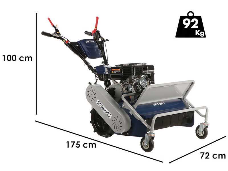 BullMach FALX 600 L - Desbrozadora de martillos - Loncin G200F