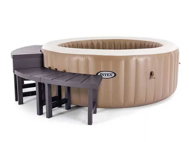 Intex - Banco de 2 asientos medios + 2 asientos altos para spa redondo