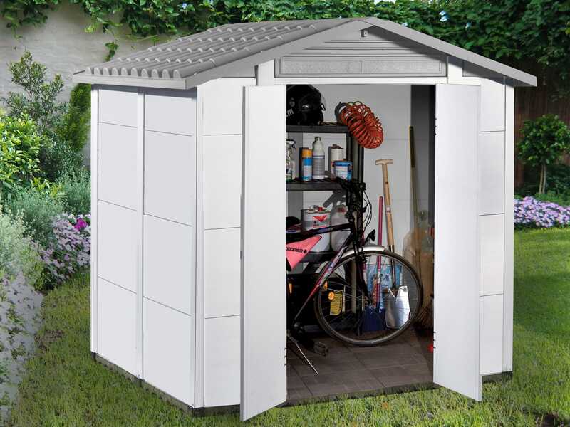 Garofalo Urban 200 - Caseta de jard&iacute;n - Con puerta de doble hoja - 202,5 x 162,5 x 216 cm