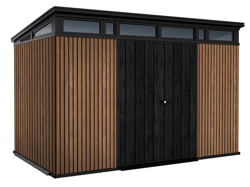Keter Signature Venetian 11x7 - Caseta de jard&iacute;n - Con puerta de doble hoja - 340x218x226 cm