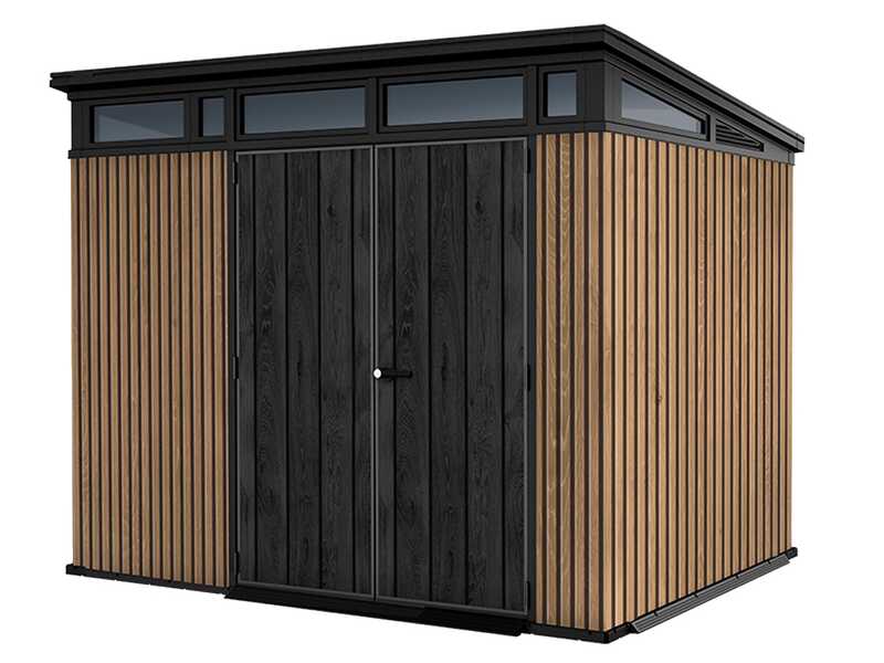 Keter Signature Venetian 9x7 - Caseta de jard&iacute;n - Con puerta de doble hoja - 277x218x226 cm