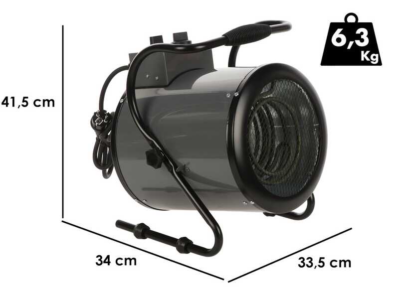 Kemper 65310E - Generador de aire caliente el&eacute;ctrico con ventilador - Monof&aacute;sico - 3000 W